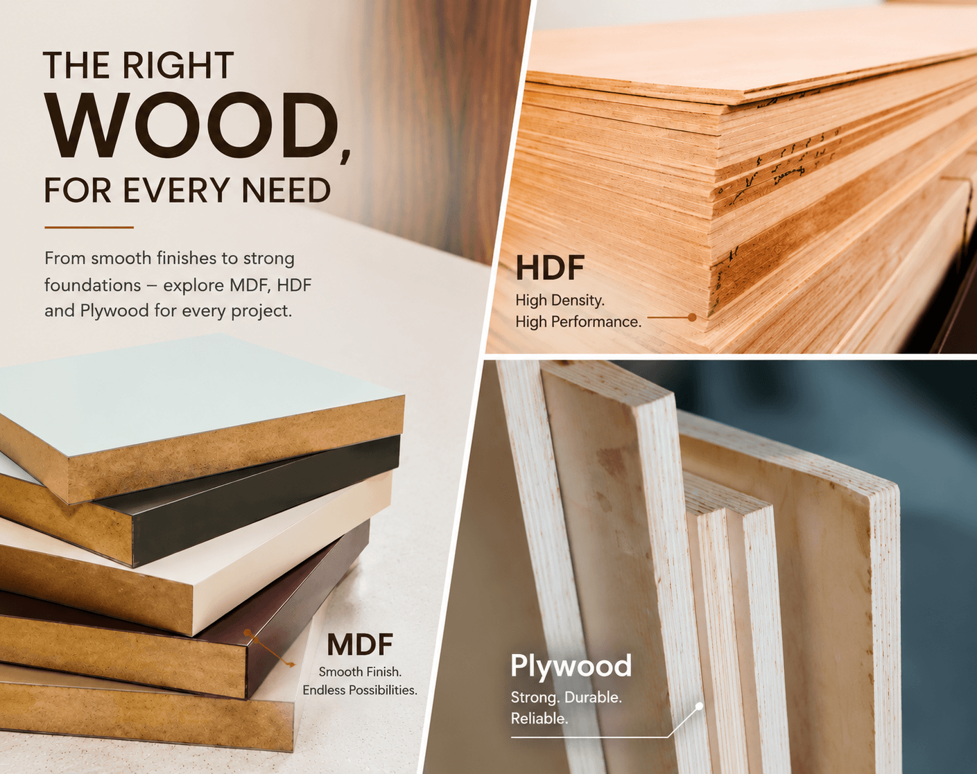 Plywood vs MDF vs HDF: Which Is Better for Modular Furniture in Indian Homes?