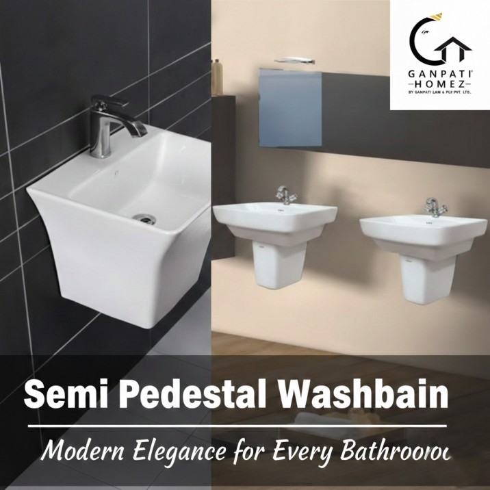 Semi Pedestal Washbasin Modern Elegance for Every Bathroom